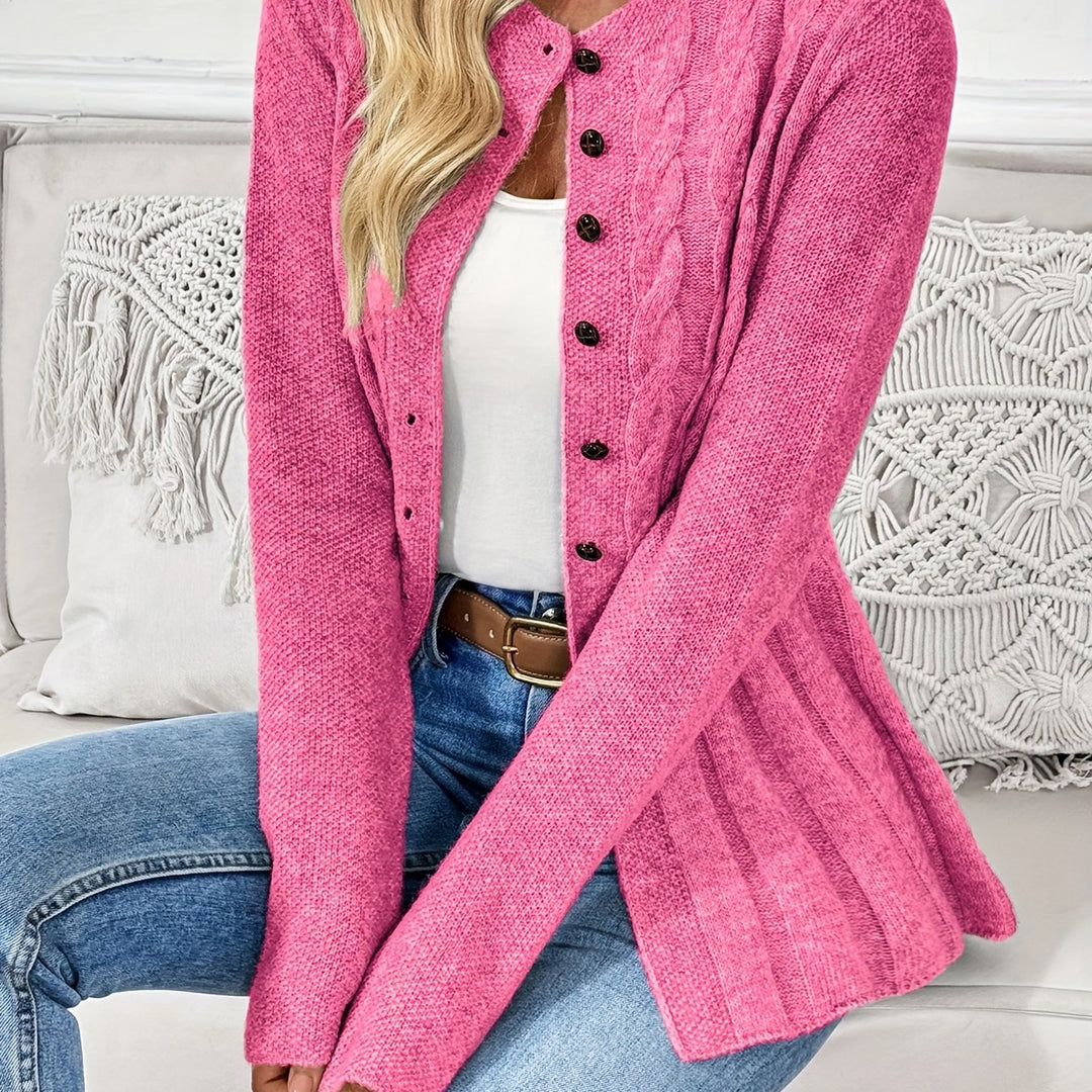 Noreli – Cardigan en tricot à torsades