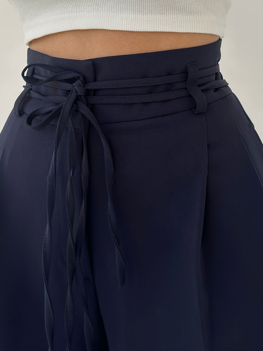 Avenya – pantalon tissé à jambes larges
