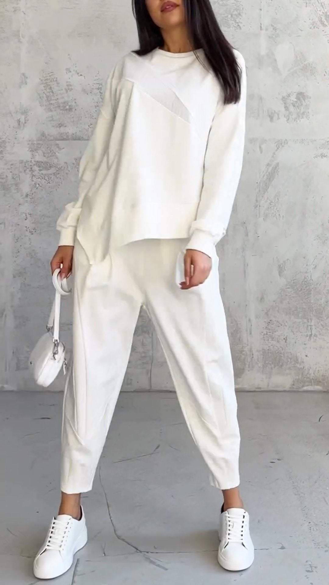 Mirevi – Col rond en mélange de coton, ensemble