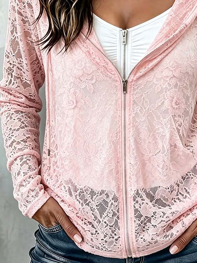 Novira – Cardigan en dentelle imprimée