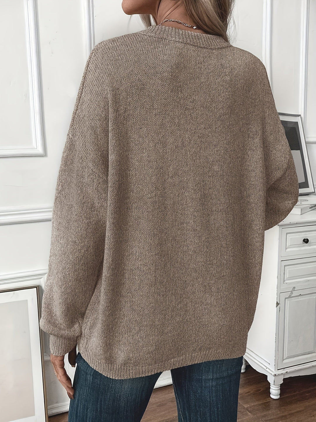 Noreli – pull en maille à couture centrale