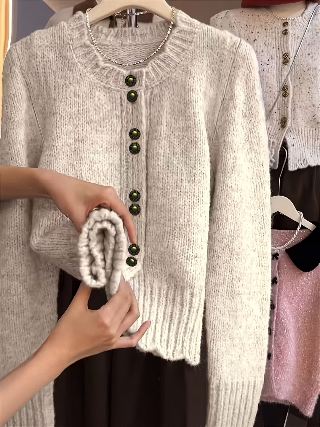 Rilena – Cardigan en maille à un bouton
