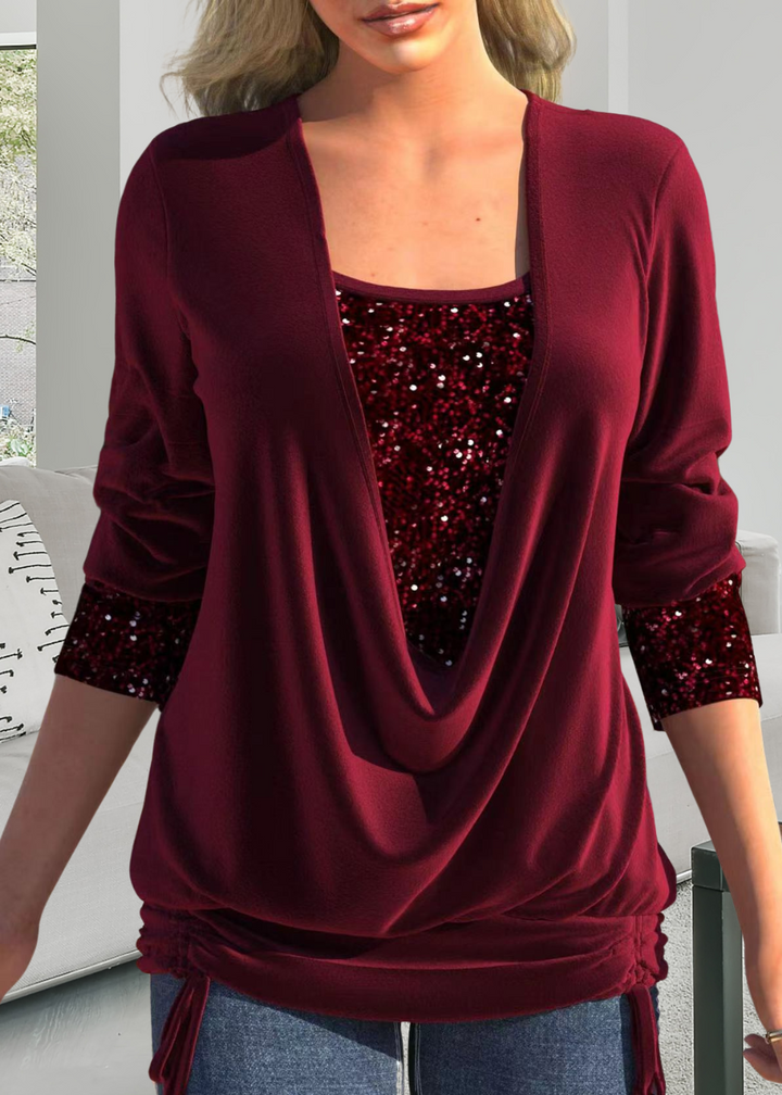 Rivena – ensemble deux pièces avec top en sequins