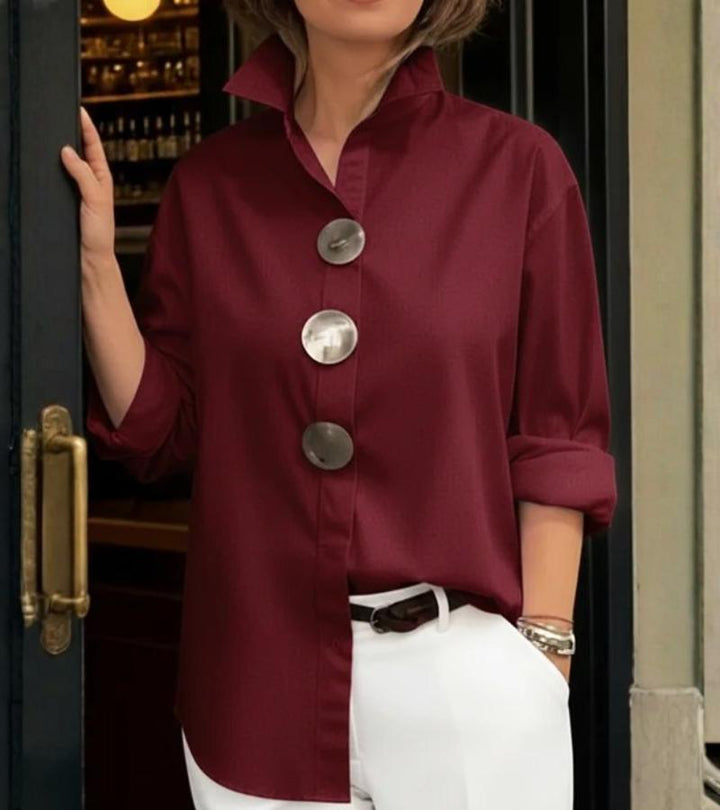 Virela – blouse à col montant