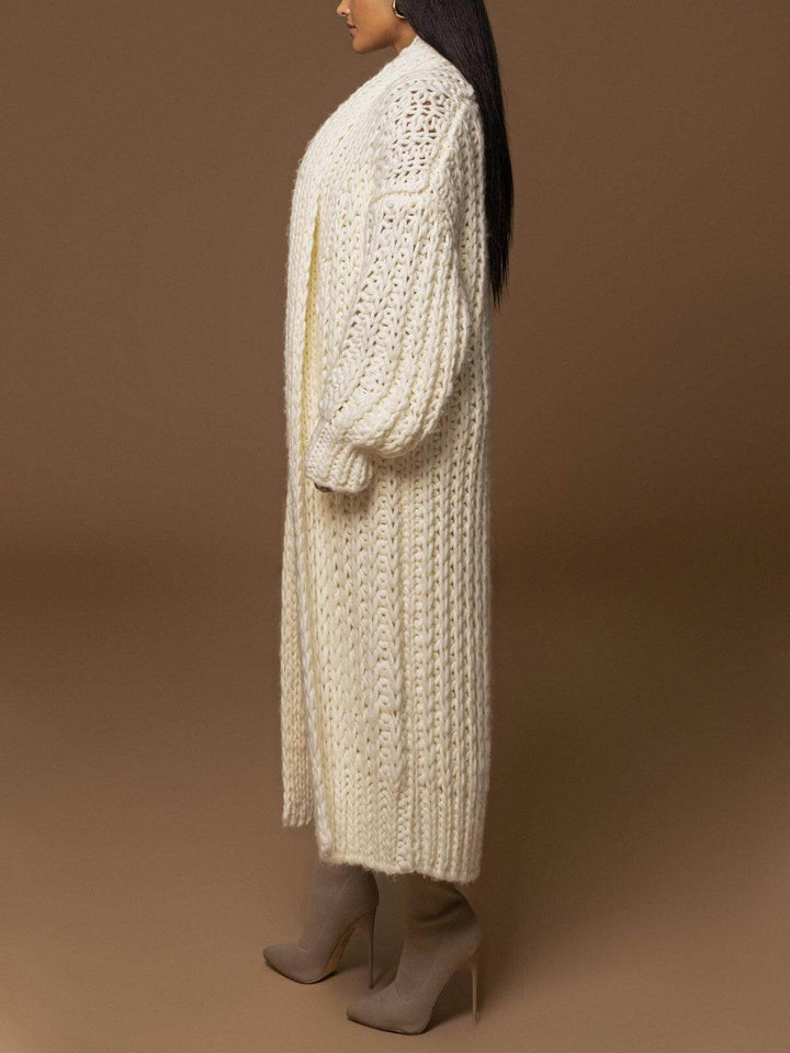 Renali – Manteau tricoté à col châle