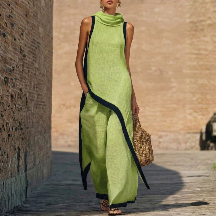 Avylen – Ensemble asymétrique en lin et coton
