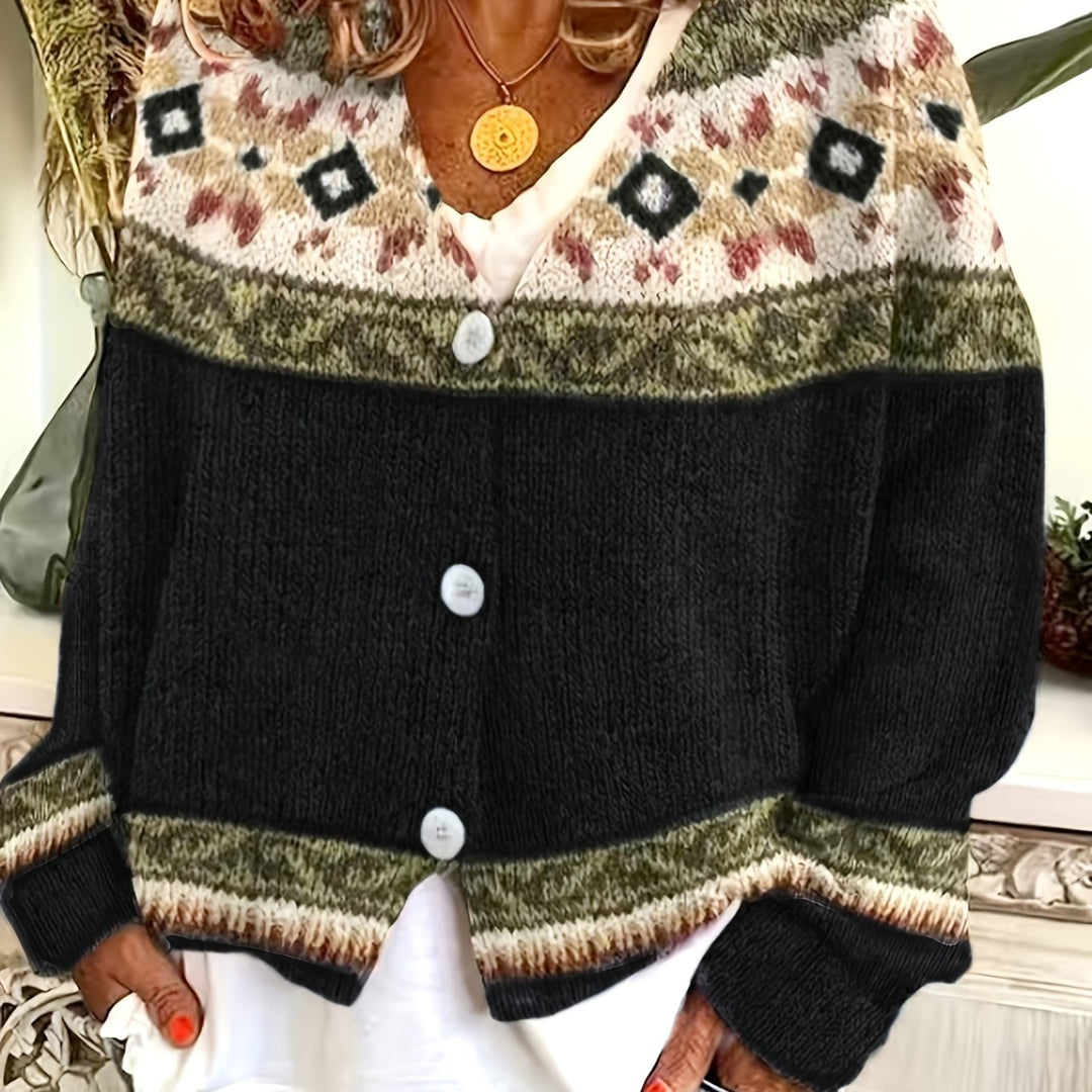 Mireva – gilet en maille à blocs de couleur