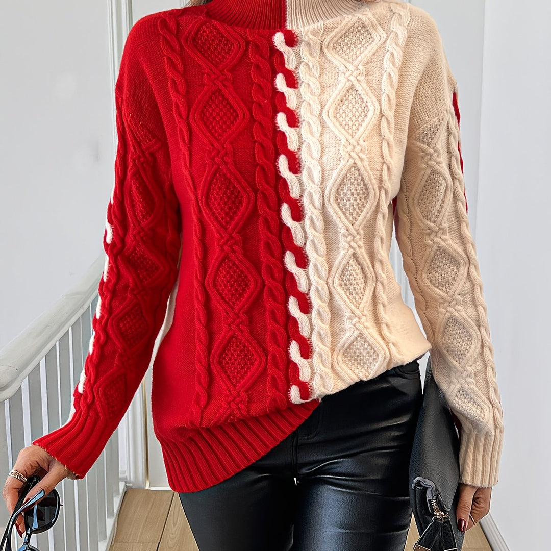 Nerise – Blouse en tricot à rayures verticales