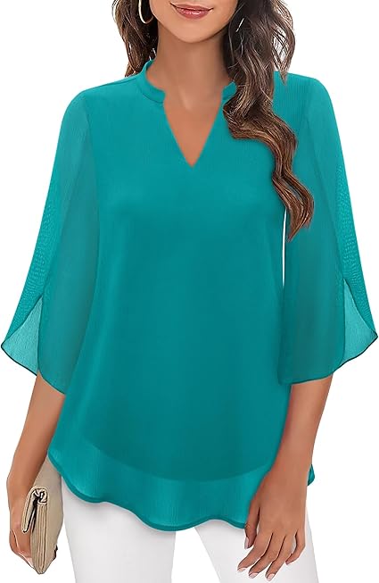 Nerali – Blouse tissée à pans superposés