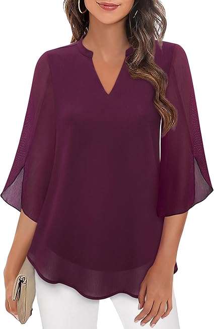 Nerali – Blouse tissée à pans superposés