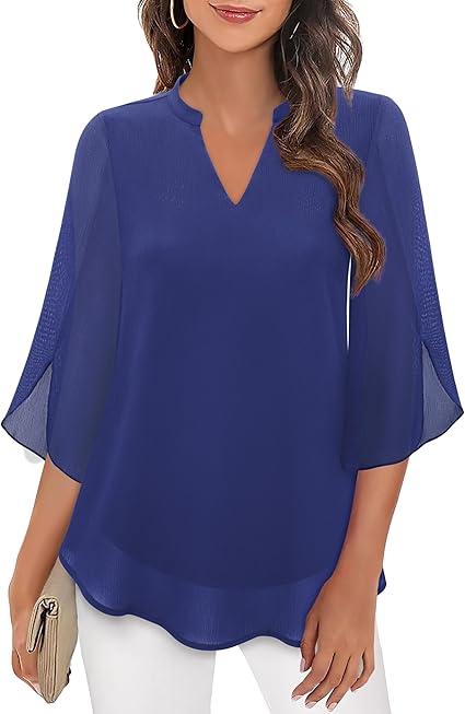 Nerali – Blouse tissée à pans superposés
