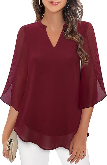 Nerali – Blouse tissée à pans superposés