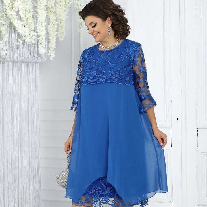 Novira – À empiècements patchwork en mousseline, robe