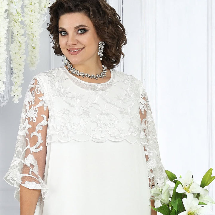 Novira – À empiècements patchwork en mousseline, robe