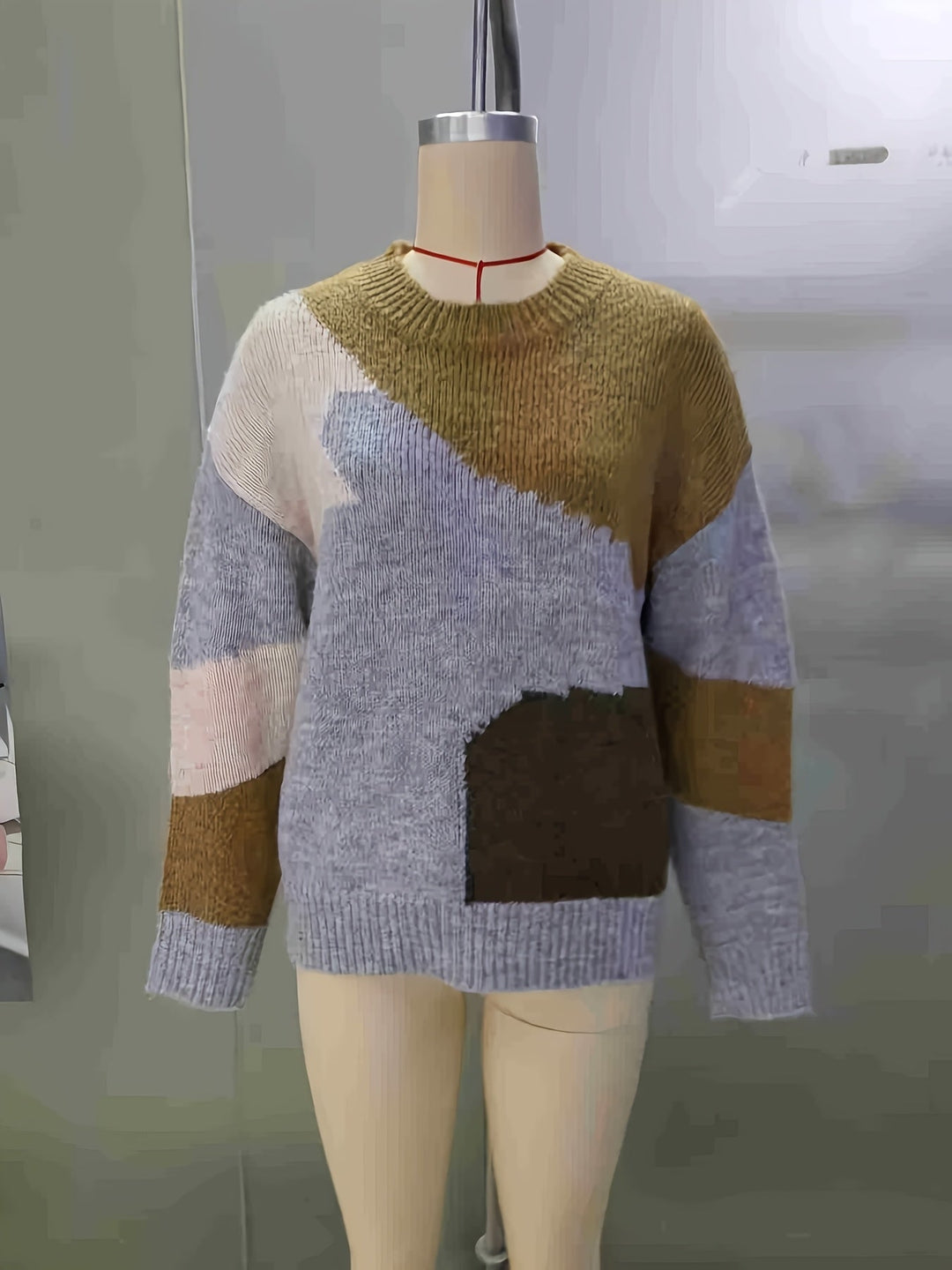 Luniva – pull en tricot à blocs de couleurs