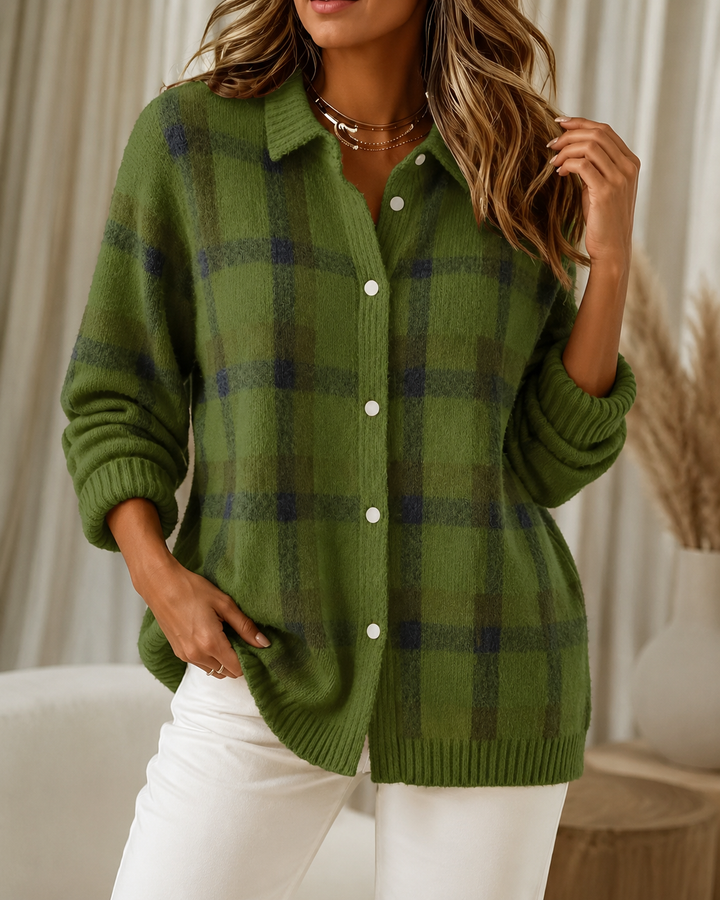 Novira – Pull en maille à carreaux