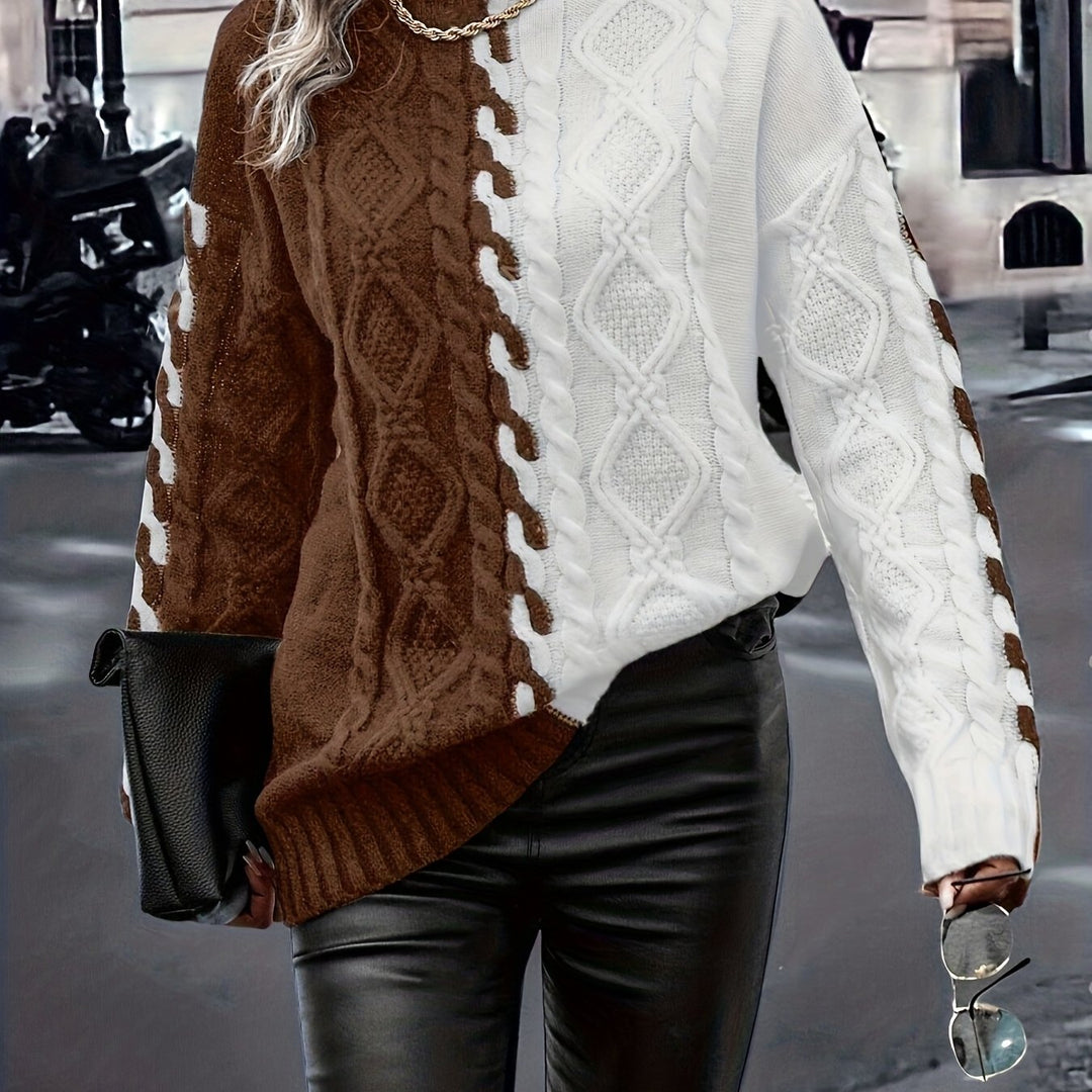 Nerise – Blouse en tricot à rayures verticales