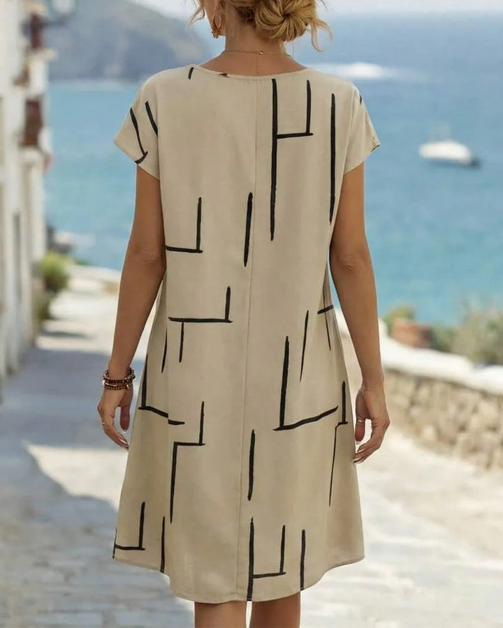 Virela – robe longue en lin, coupe décontractée