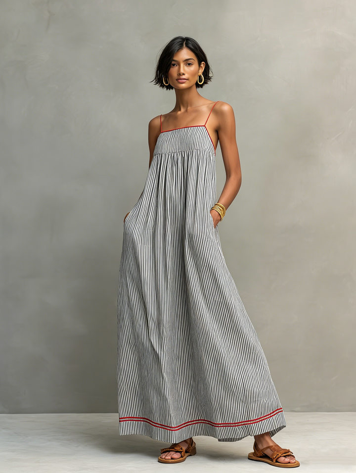 Iverra – Robe drapée tissée