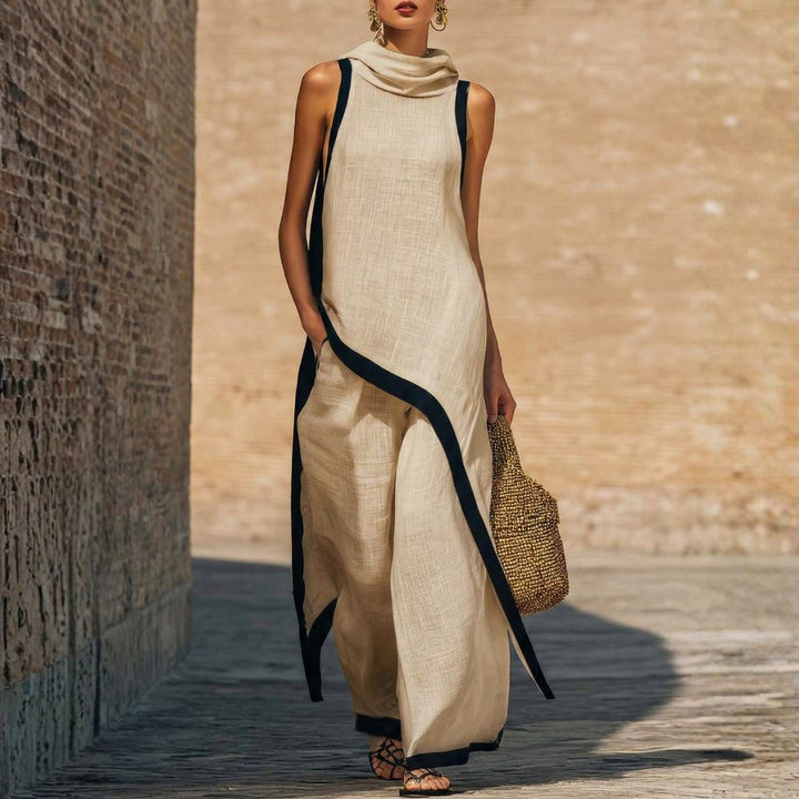 Avylen – Ensemble asymétrique en lin et coton