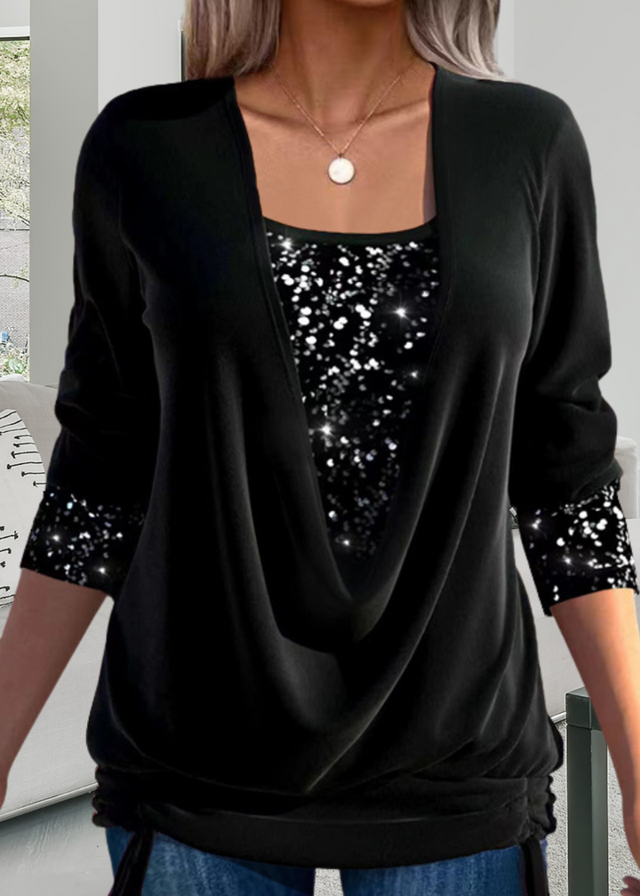 Rivena – ensemble deux pièces avec top en sequins