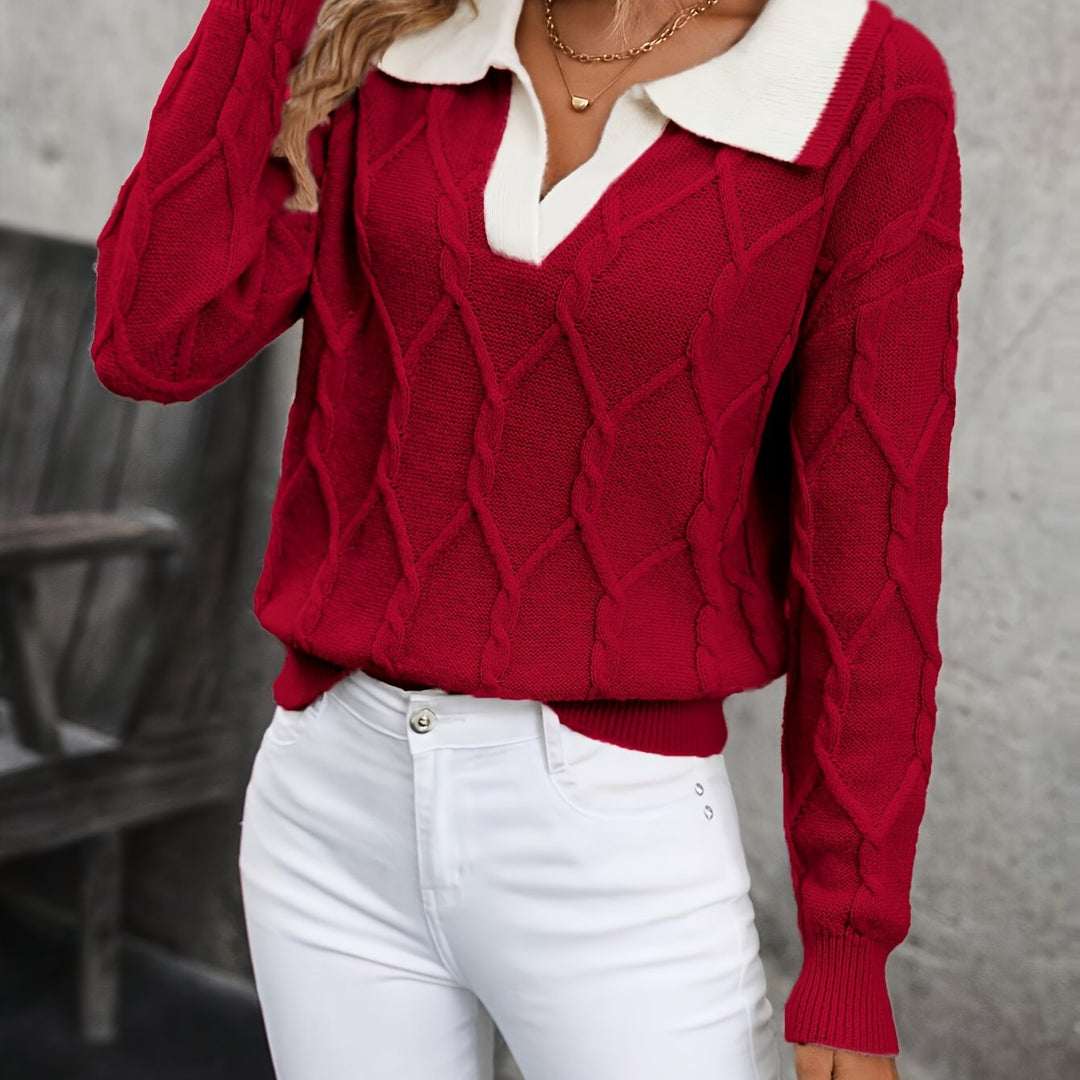 Novira – Pull en tricot à blocs de couleur