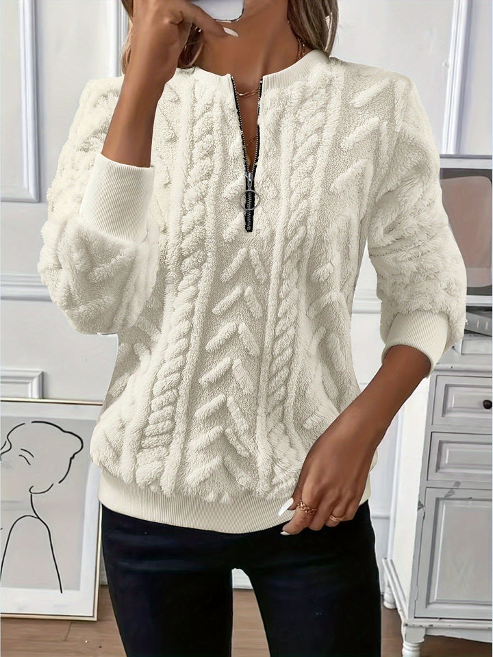 Tirena – sweat-shirt tricoté doublé