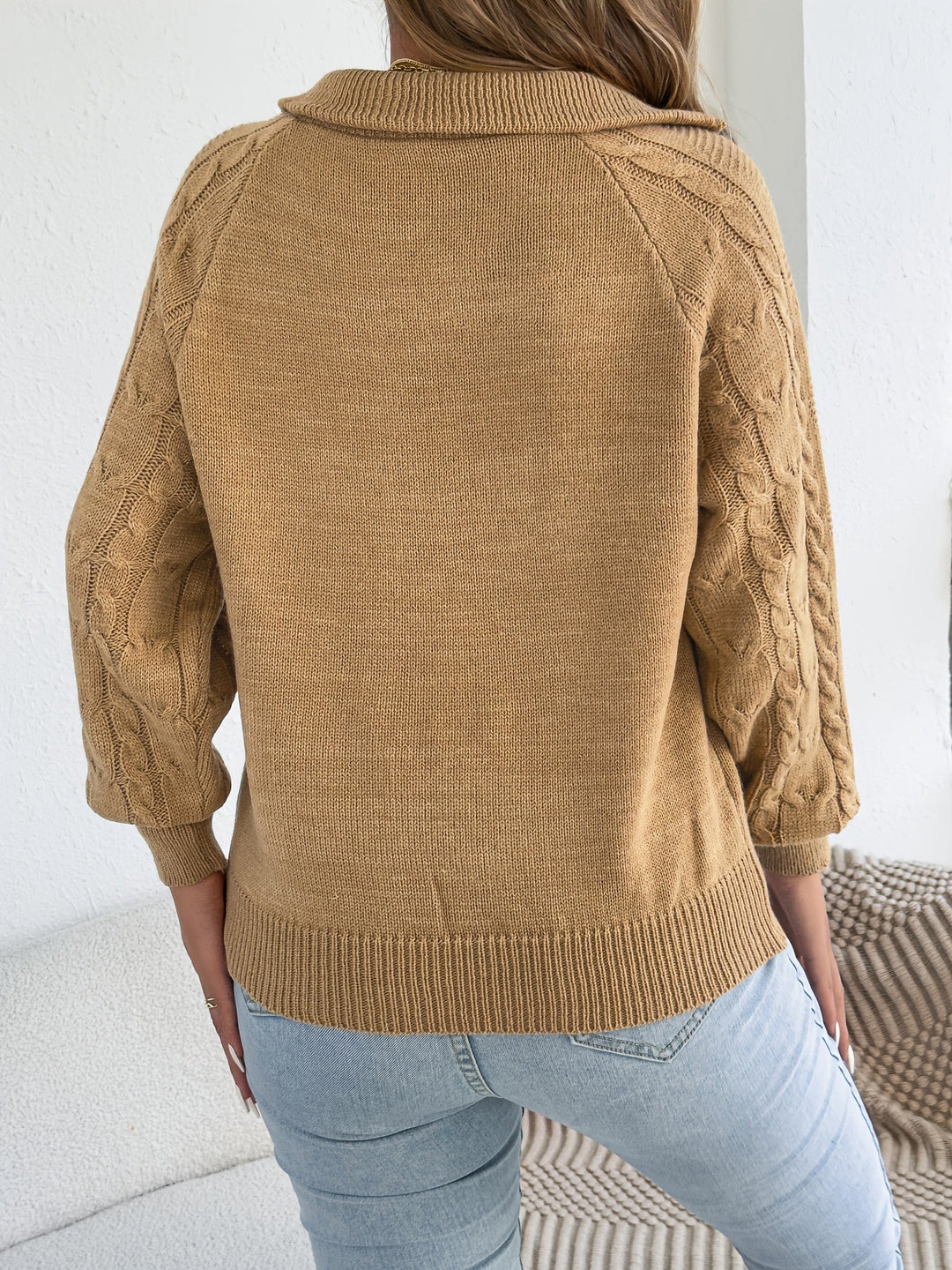 Mevira – pull en maille à manches lanterne