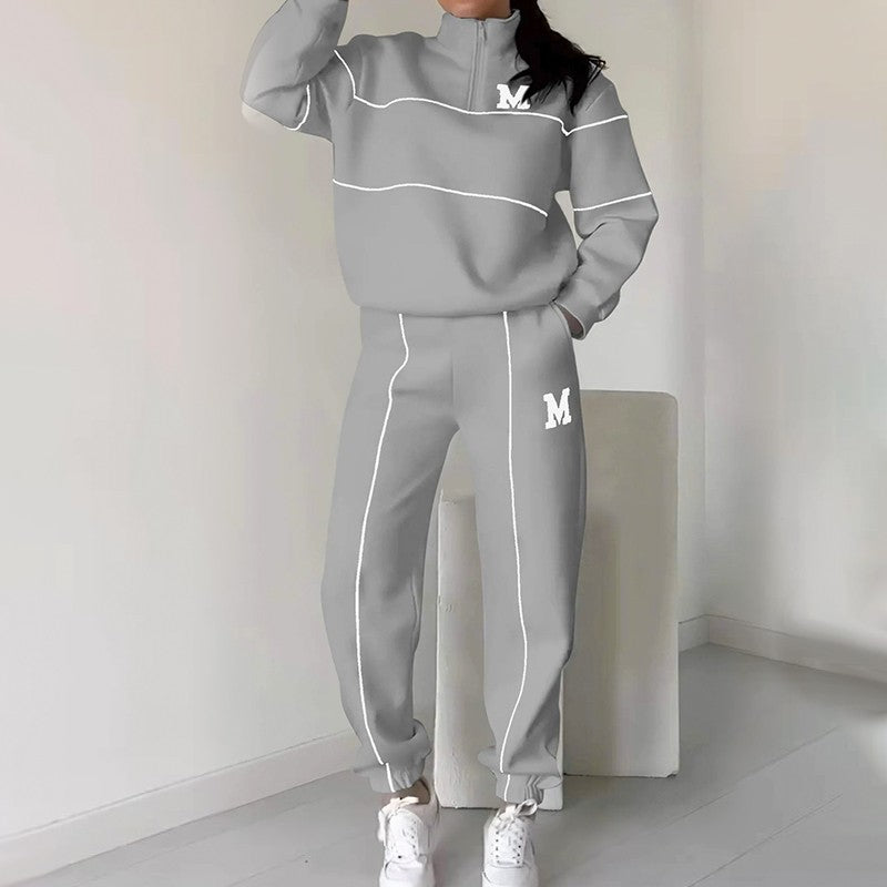 Rilena – Ensemble 2 pièces sweat-shirt à bandes latérales