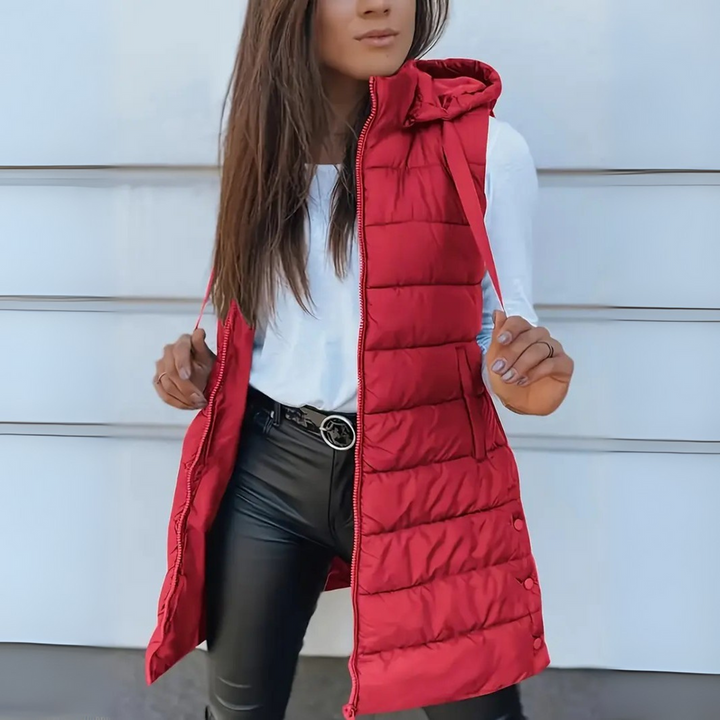 Naleia – gilet à capuche tissé pour femme