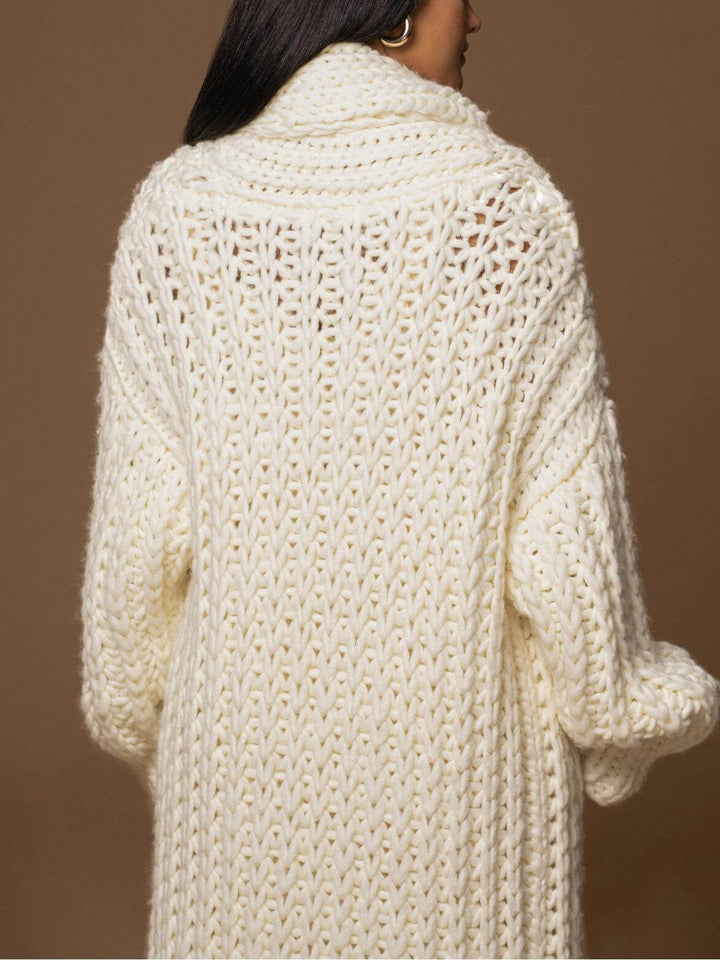Renali – Manteau tricoté à col châle