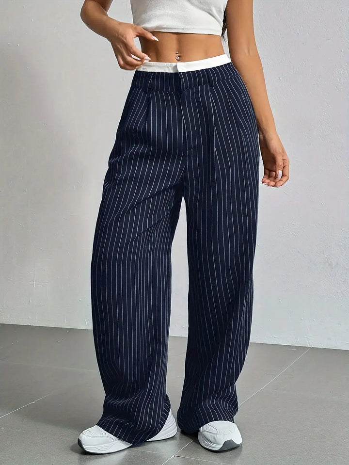 Anevia – pantalon à pinces taille haute
