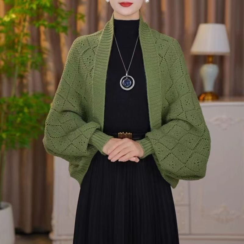 Eryla – cardigan en tricot ajouré à motif échelle