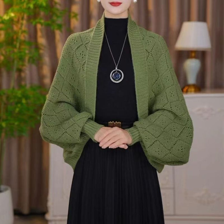 Eryla – cardigan en tricot ajouré à motif échelle
