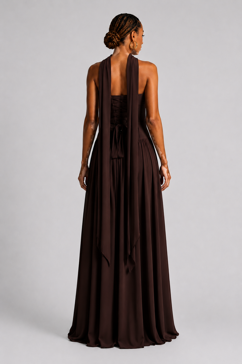 Eryla – Robe maxi à dos nu