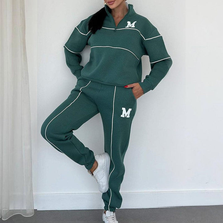 Rilena – Ensemble 2 pièces sweat-shirt à bandes latérales