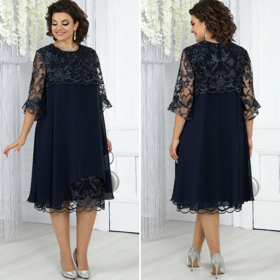 Novira – À empiècements patchwork en mousseline, robe