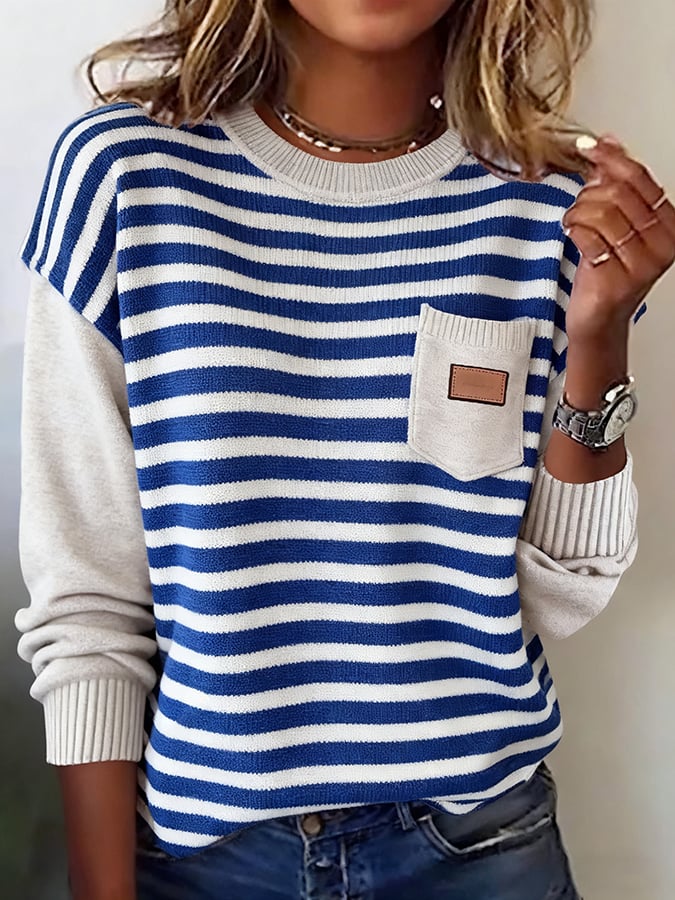 Avenli – Pull en tricot rayé