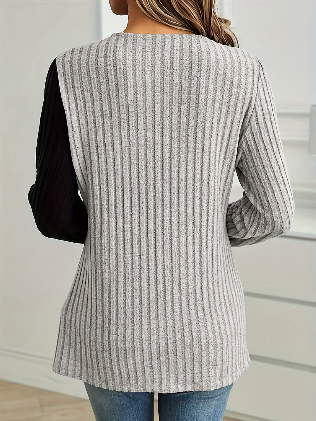 Rilena – pull en tricot à patchwork de dentelle contrastée