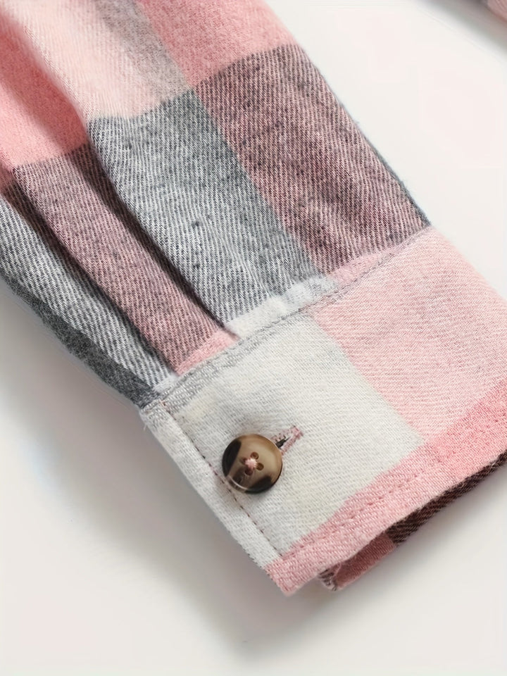 Rilena – chemise à manches longues à carreaux vichy