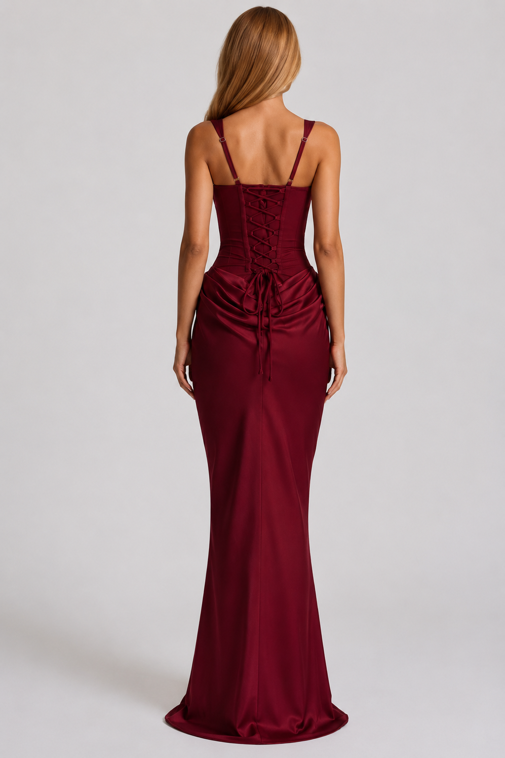 Rheva – robe longue à corset
