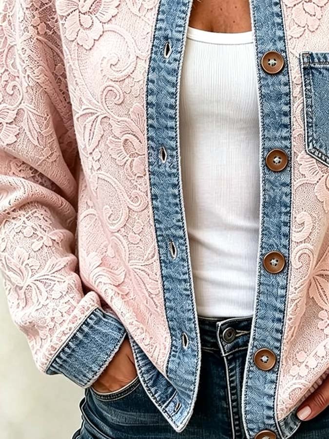 Kelira – cardigan en tricot imprimé feuille d'érable
