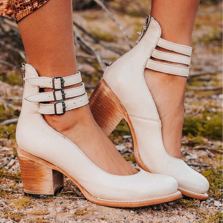 Navira – sandales à talons en cuir à lanières