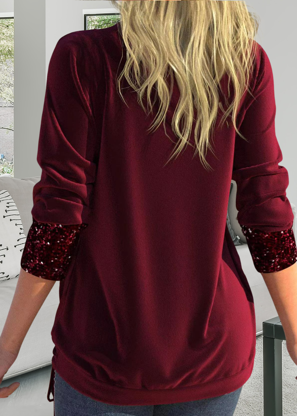 Rivena – ensemble deux pièces avec top en sequins
