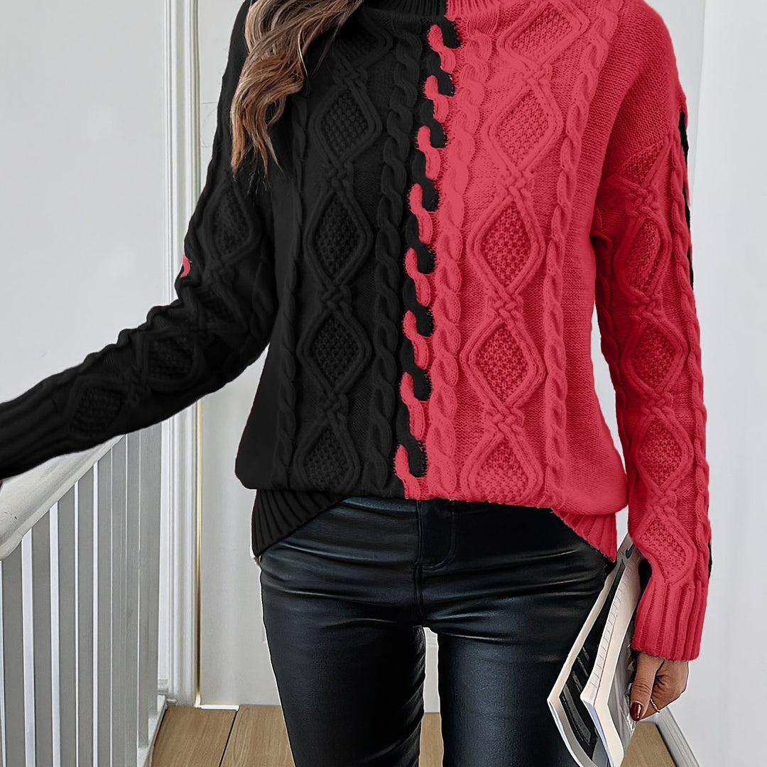 Nerise – Blouse en tricot à rayures verticales