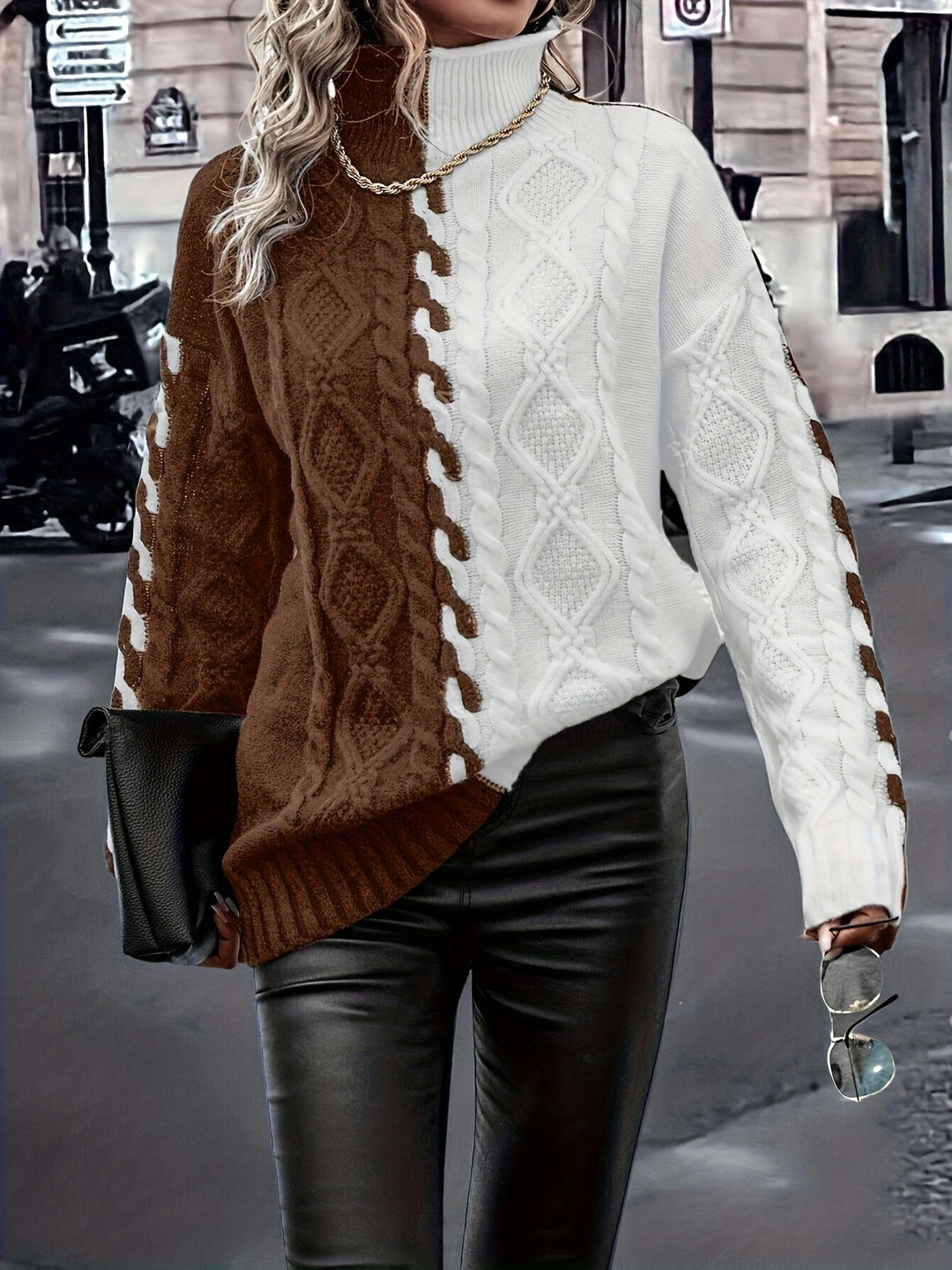 Nerise – Blouse en tricot à rayures verticales