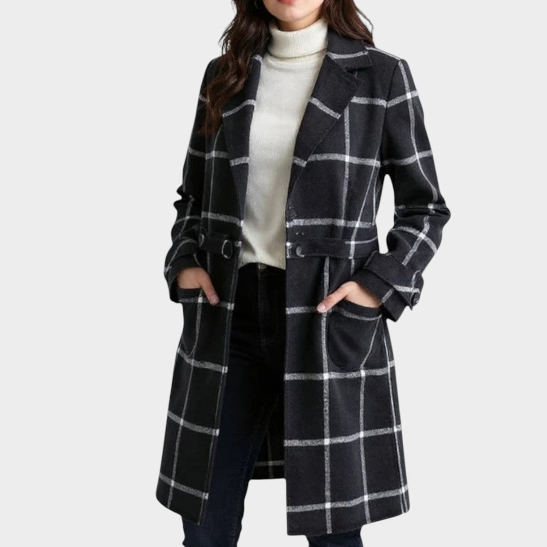 Kelira – manteau tissé à carreaux