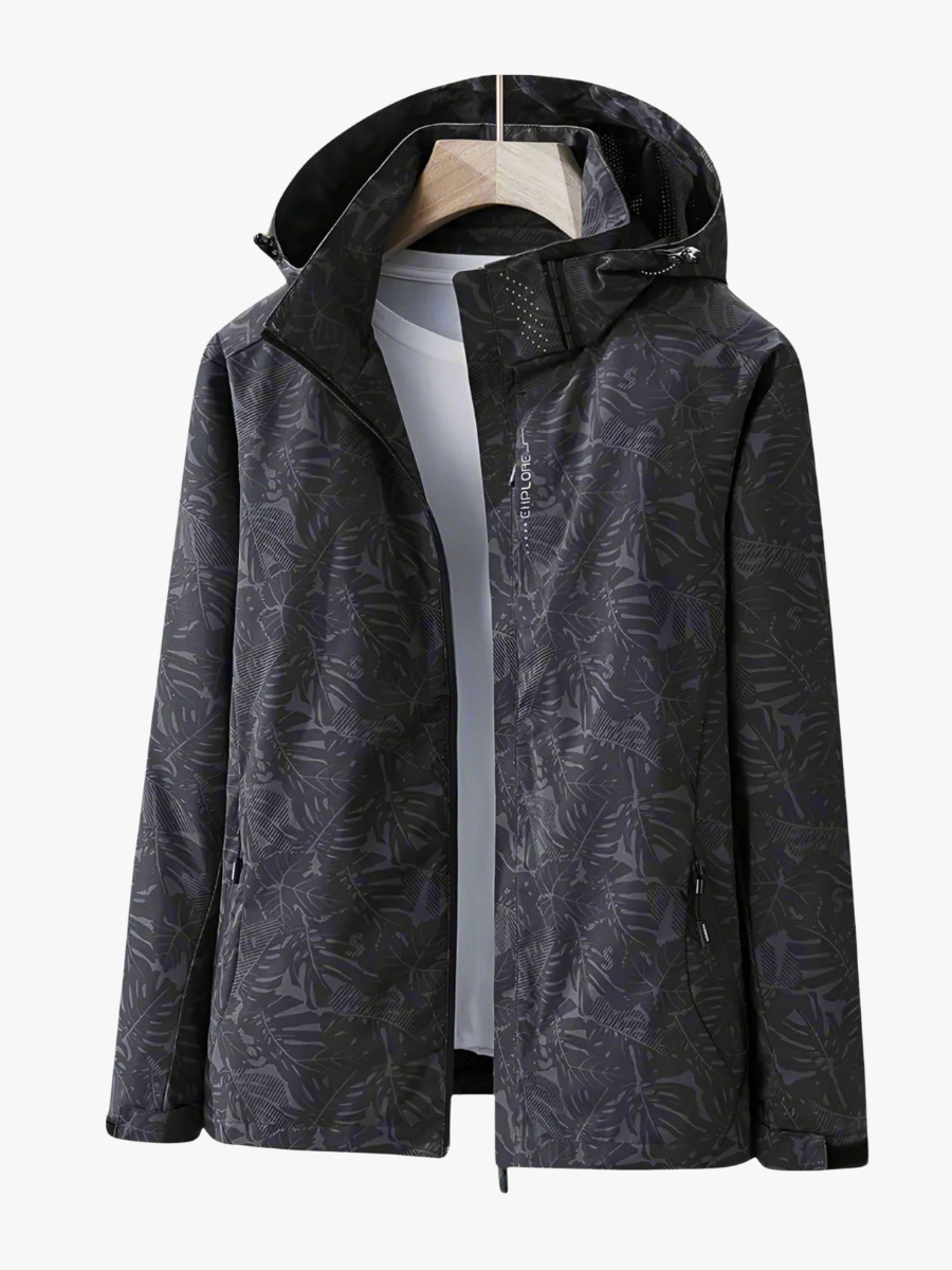 Luniva – veste imperméable à imprimé feuillage