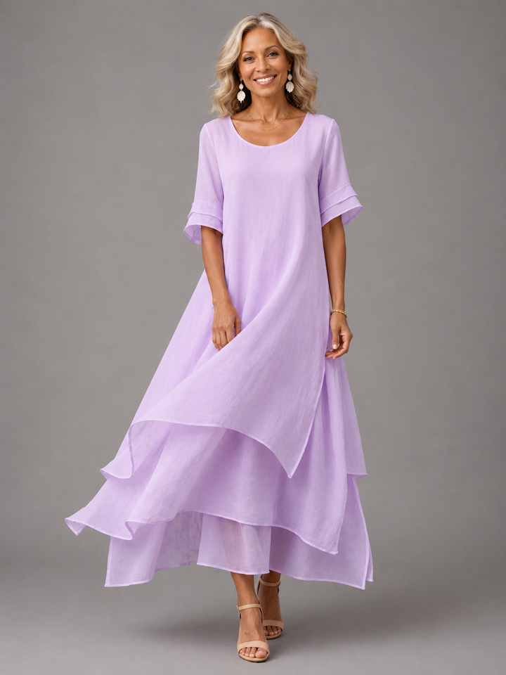 Arlise – Jupe superposée, robe longue