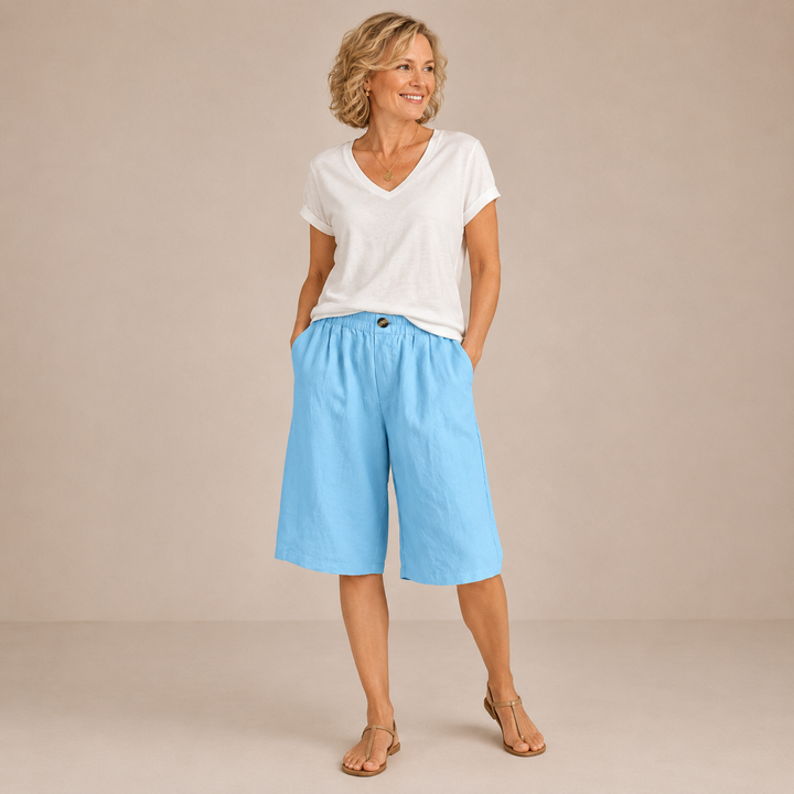 Mevra – short à taille élastique